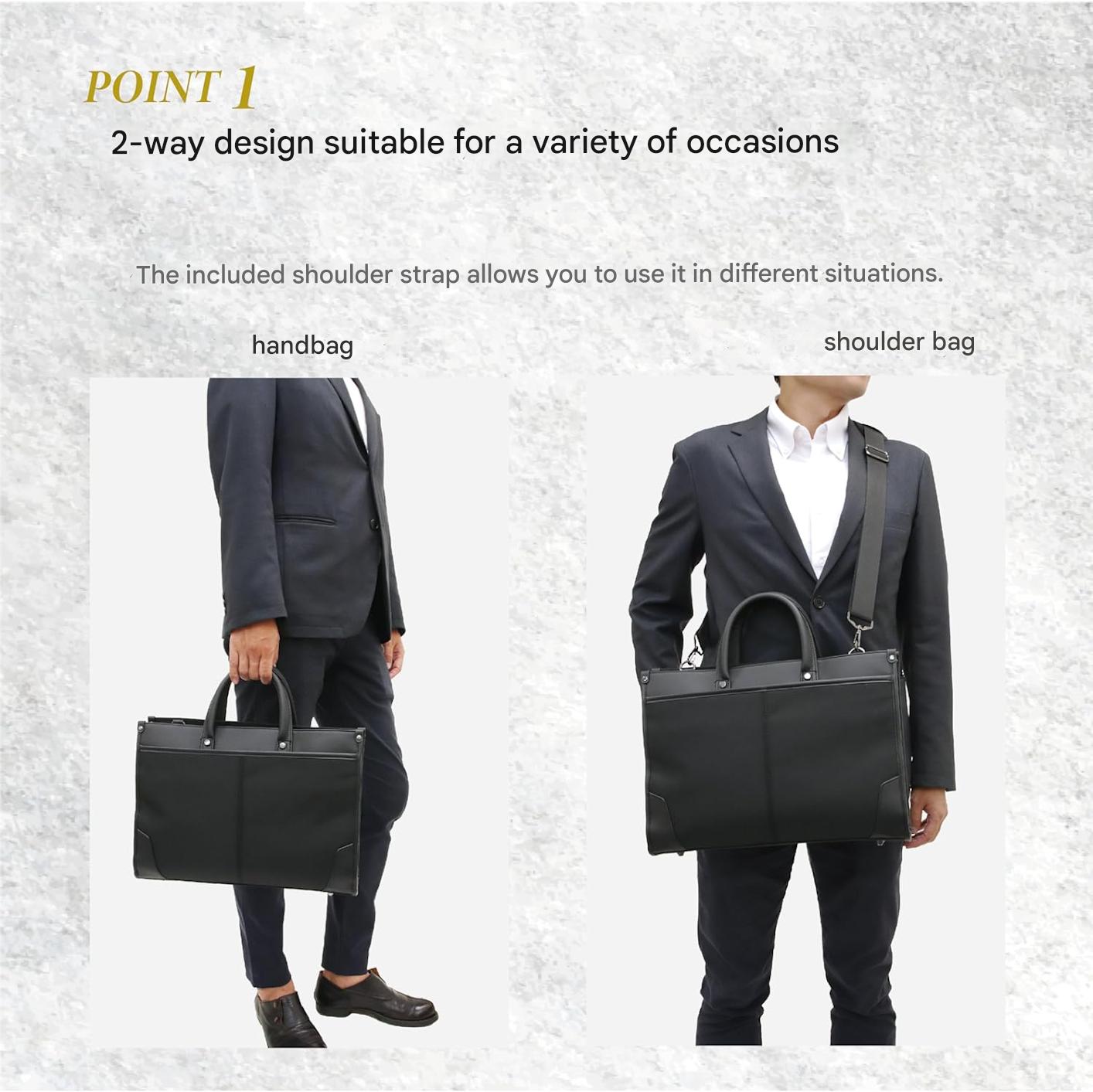 Professional two-way business laptop bag with organised storage