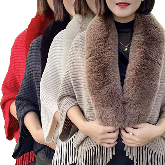 Ladies' Coat Louise – With Luxurious Faux Fur Collar | One Size