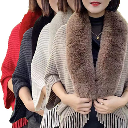 Ladies' Coat Louise – With Luxurious Faux Fur Collar | One Size