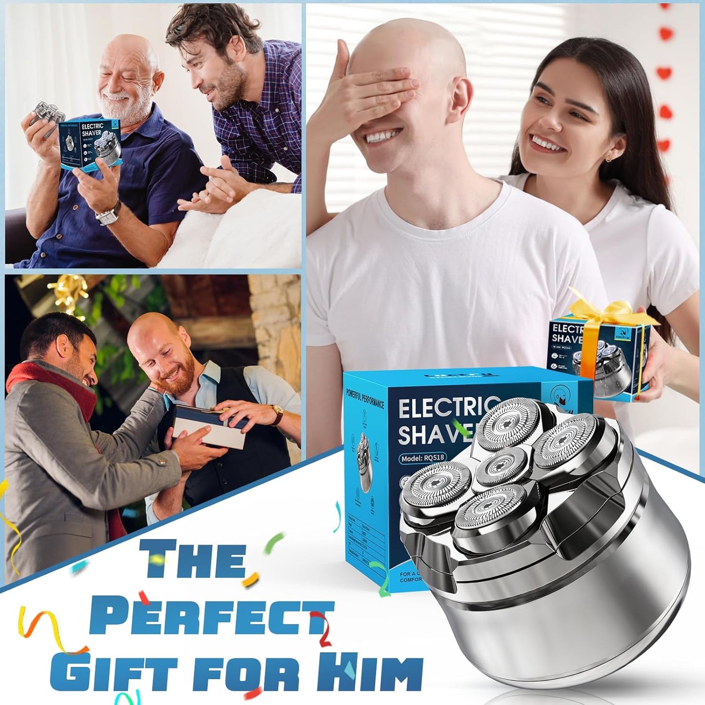 Waterproof magnetic head shaver for bald men – Tavien