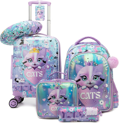 Kids' hard-shell cabin luggage set with spinner wheels – Game Day