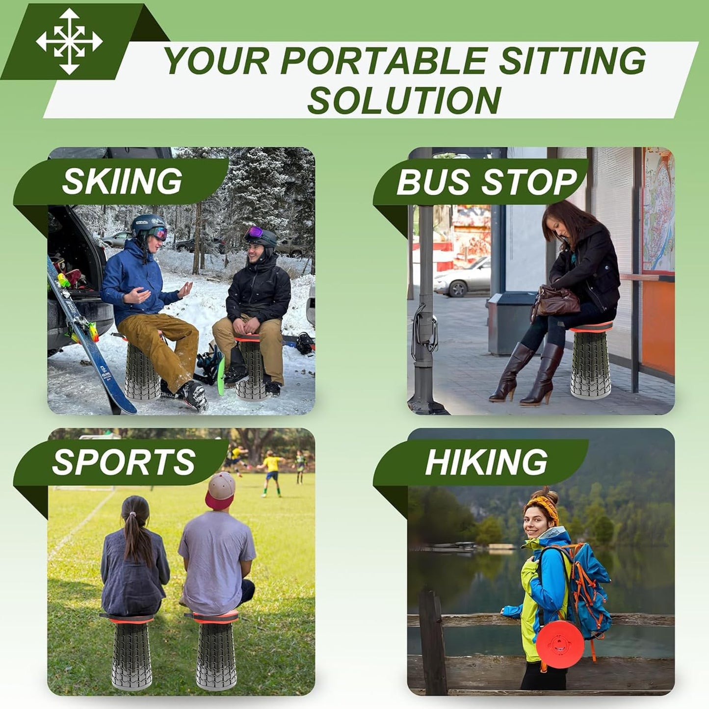 Collapsible padded stool – SitMax