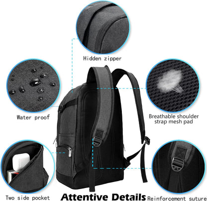 Dun 15.6" travel and work laptop rucksack with organiser compartments