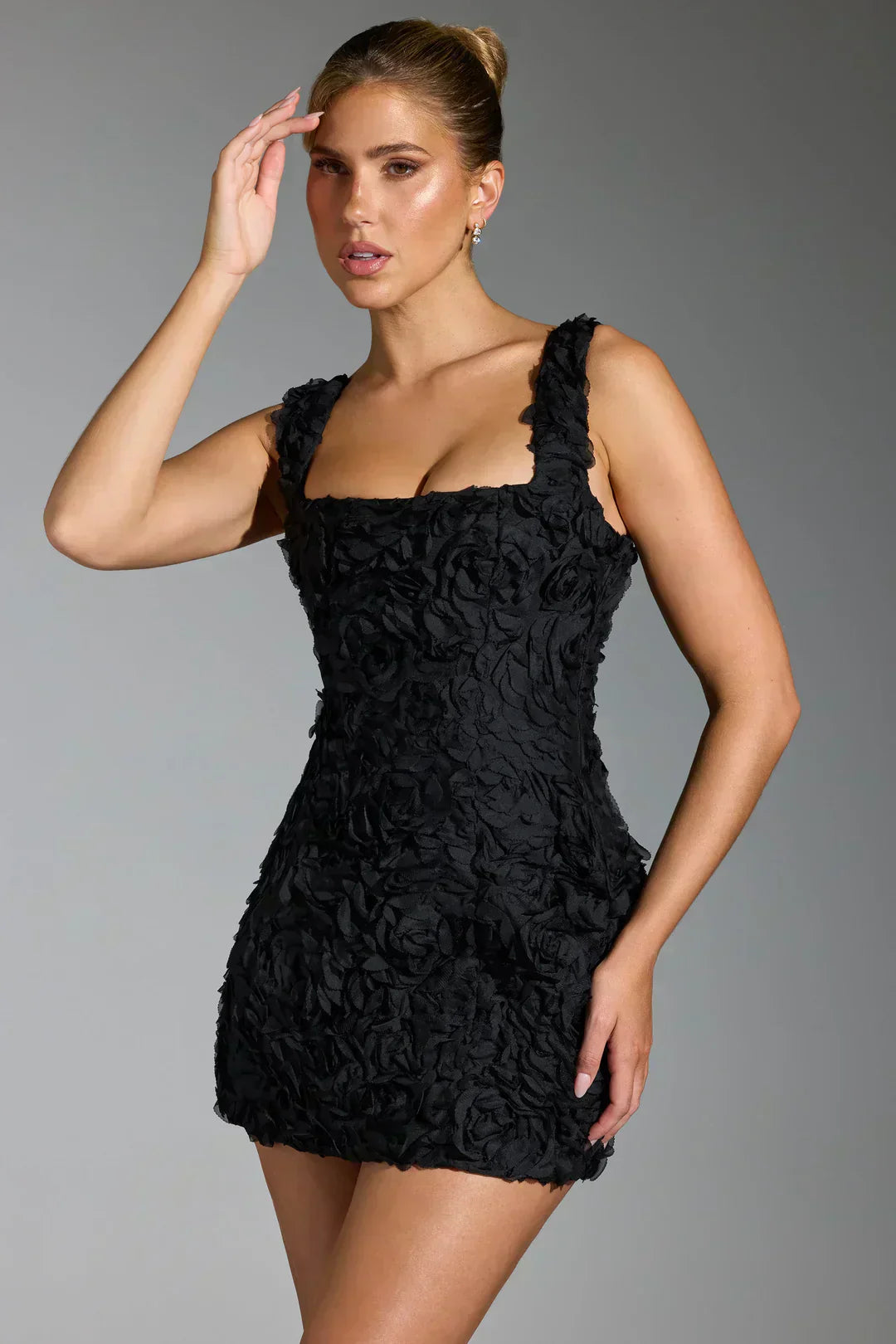 Flower Corset Mini Dress - Flower