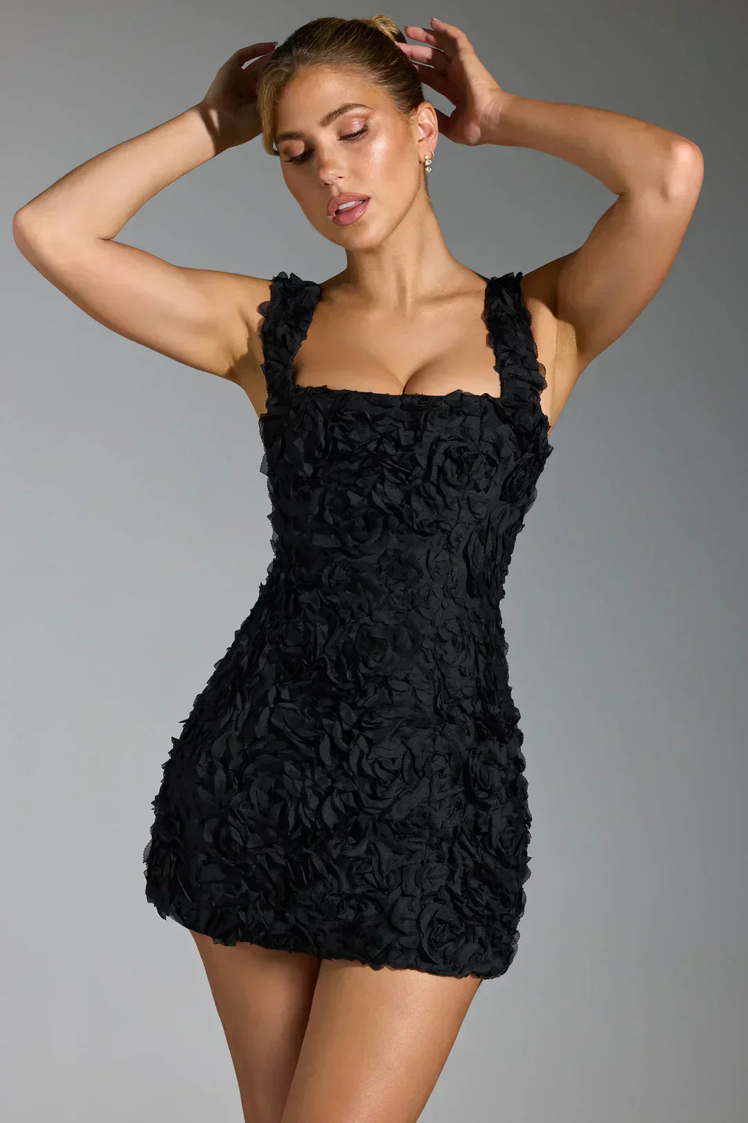 Flower Corset Mini Dress - Flower
