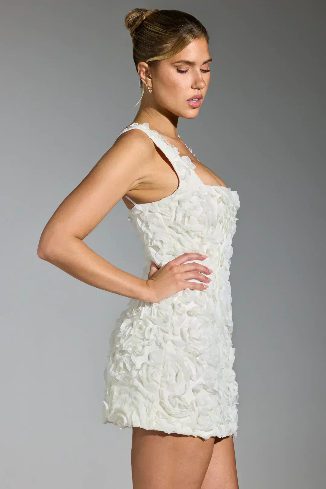 Flower Corset Mini Dress - Flower