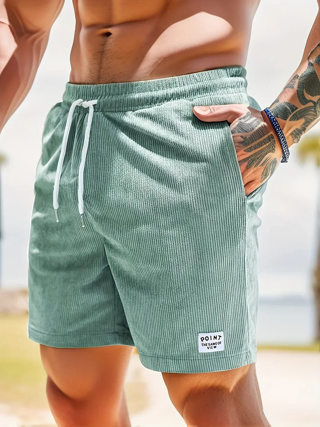 Summer shorts with stripes for men – Tarek