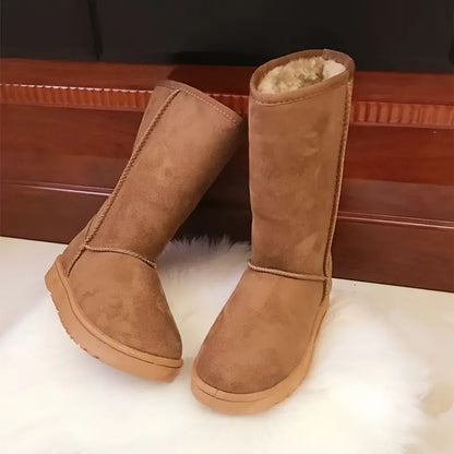 Warm Slip-On Boots with Fleece Lining - Aria