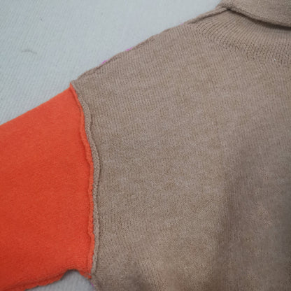 Impressive Color Block Knitted Sweater - AutumnVibe