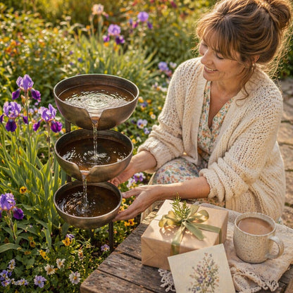 Rain Collector Bird Bath - Natural Water Source for Birds & Bees 9