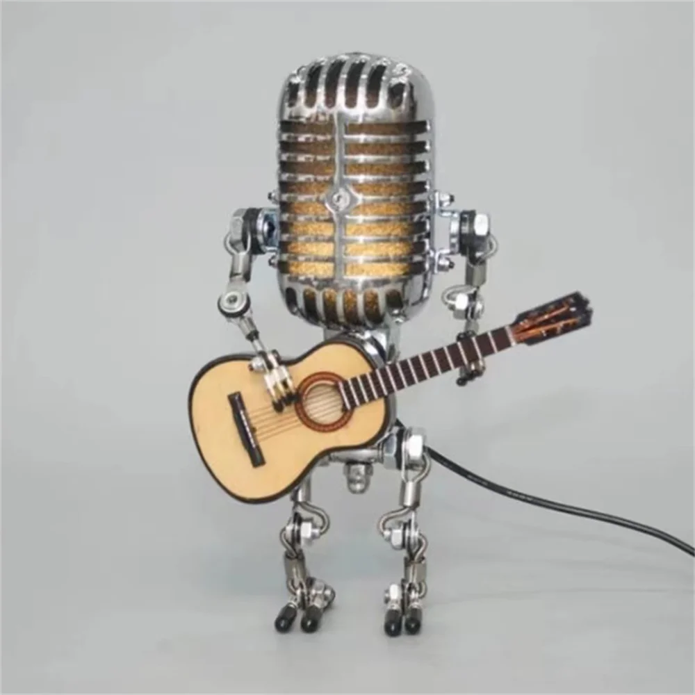 Decorative Microphone Robot Lamp with Guitar – Max
