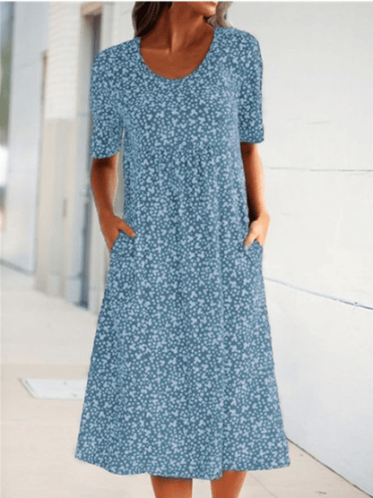 Stylish Floral Print Dress - Eva | The Perfect Light Summer Dress!