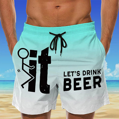 Hawaii Men's Swim Shorts with Elastic Waistband – Fabio