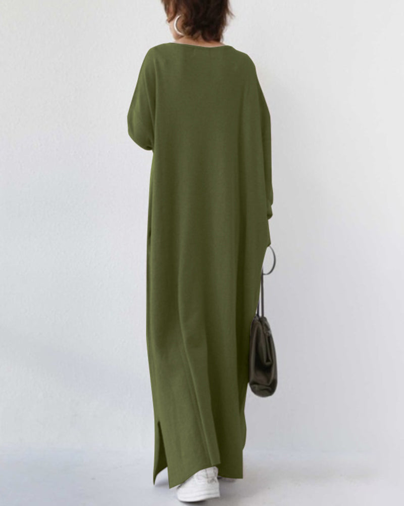 Summer Maxi Dress in Cotton-Linen Blend – Sorella