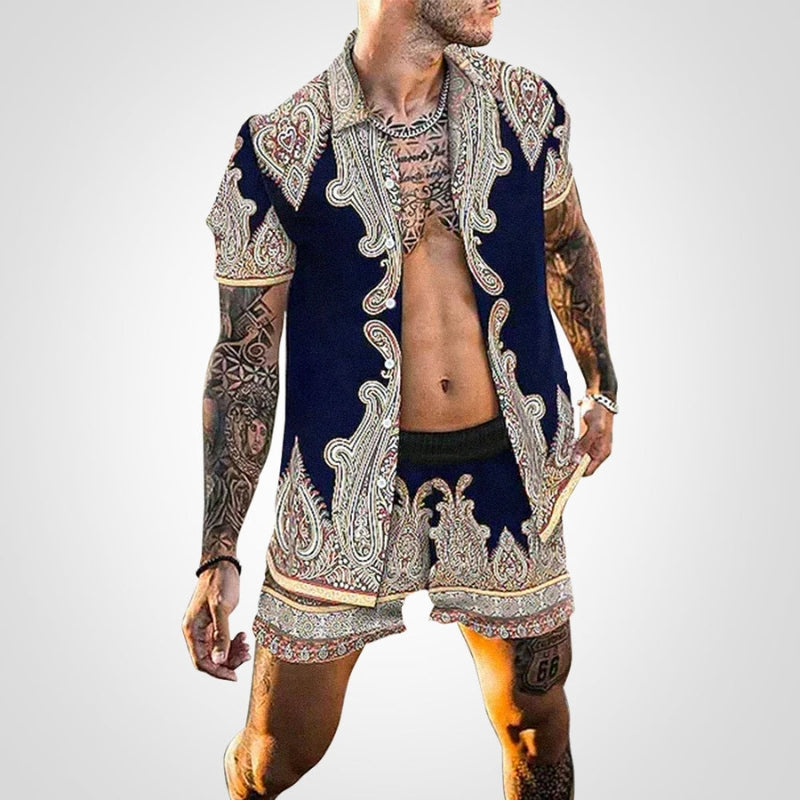 Two-piece men's set with print – Ruben