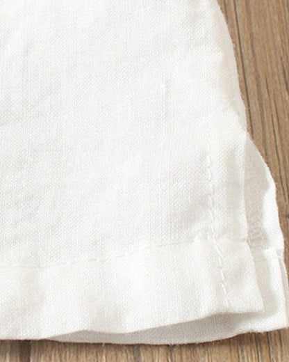 Classic Plain T-shirt with Short Sleeves and Round Neck - Emma