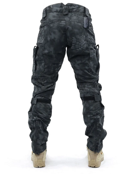 Functional Men's Cargo Trousers with Knee Protection – Bram