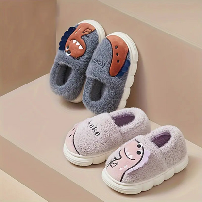 Kid's Slippers with Dino Design – DinoSteps