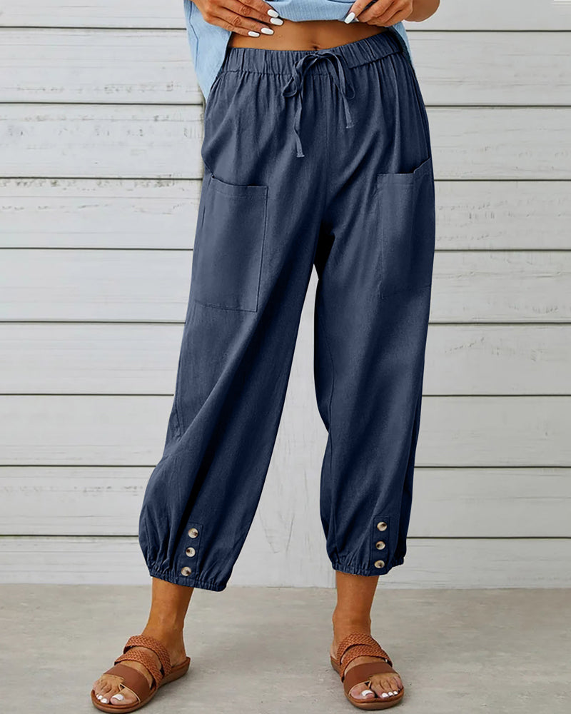 High-Waisted Women's Trousers – Olivia