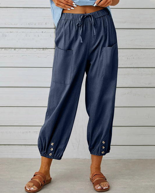 High-Waisted Women's Trousers – Olivia