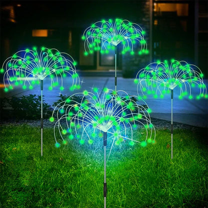 Waterproof Solar Garden Light with Firework Effect – SparkGlow