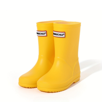Children's solid-color waterproof wellies – Noah