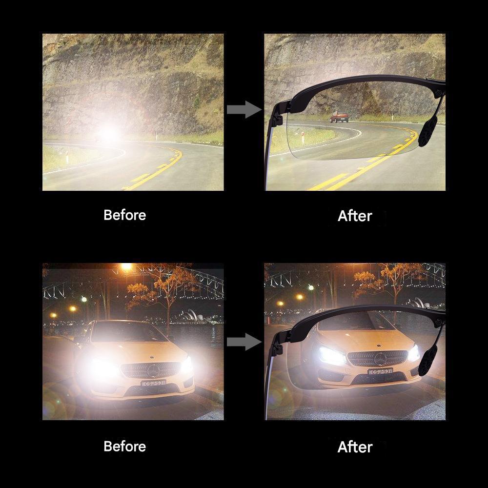 Stylish self-tinting polarised glasses for day & night – Nils