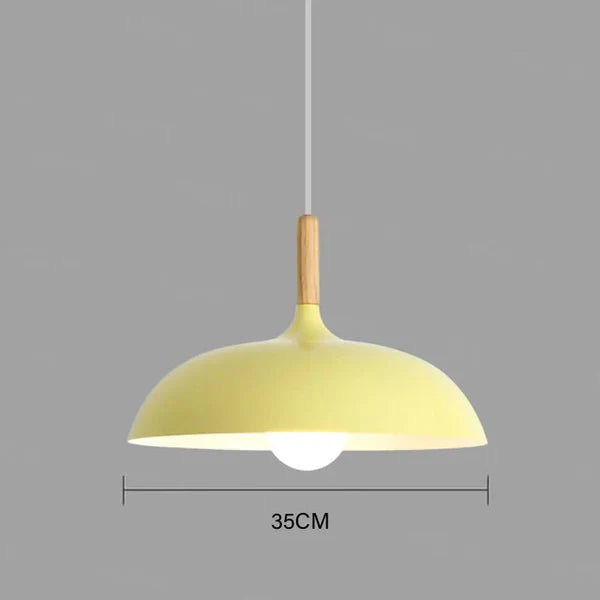 Ceiling Light in Scandinavian Oak - ScandiLuxe