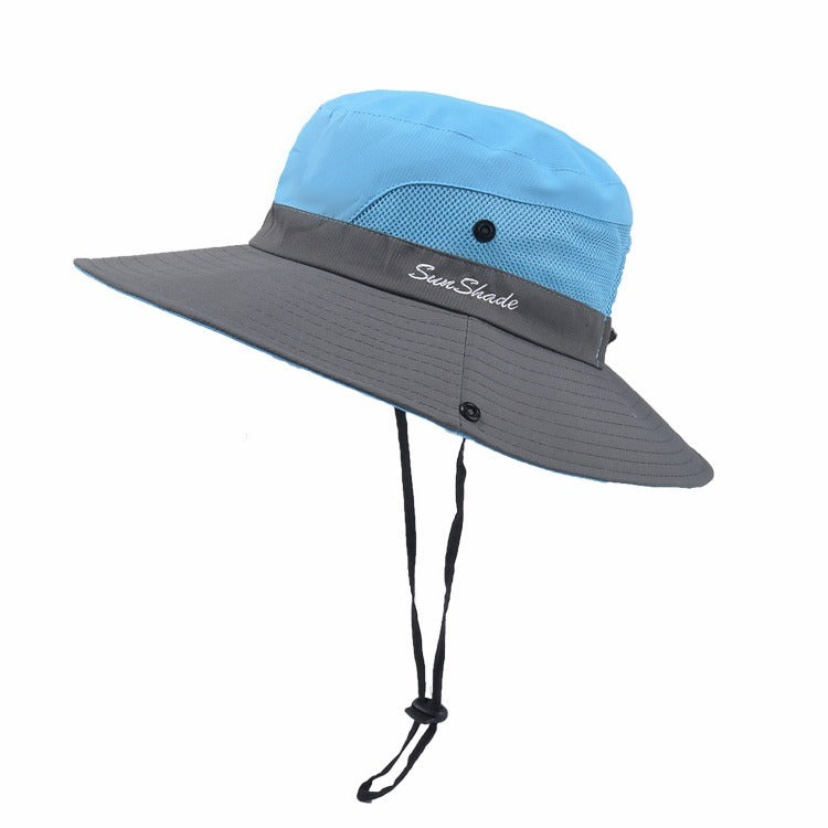 Stylish women's UV protection sun hat with a wide brim – Livia