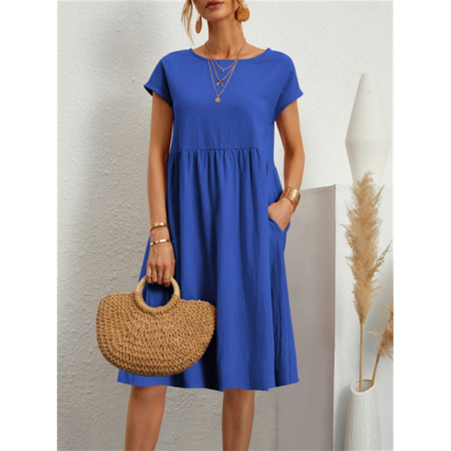 A-Line Jersey Midi Dress - Elise
