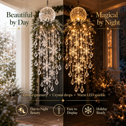 Side-by-side comparison of the globe version by day and glowing warm at night 17