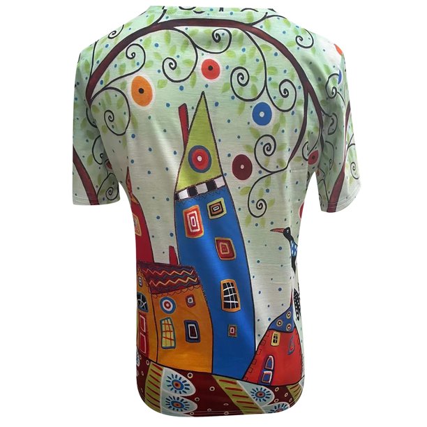 Light women's T-shirt with print for everyday and holiday - SummerFun