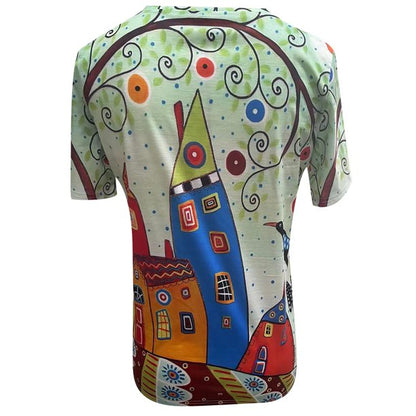 Light women's T-shirt with print for everyday and holiday - SummerFun