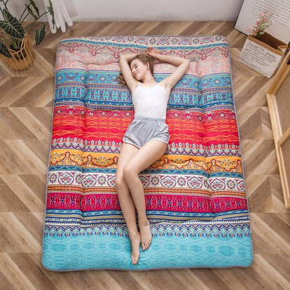 Foldable Japanese futon floor mattress with memory-foam support – Arivon