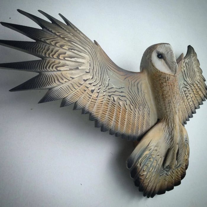 Wooden Wall Decoration – Owl “Majestic”