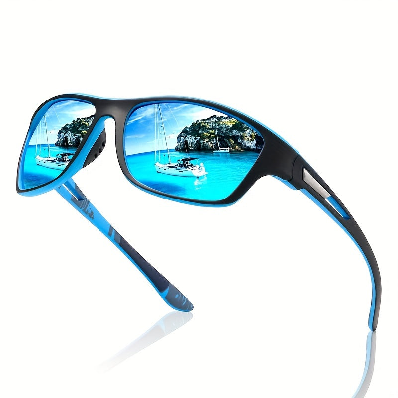 Sporty men's sunglasses with polarized lenses & UV400 protection – Vayron