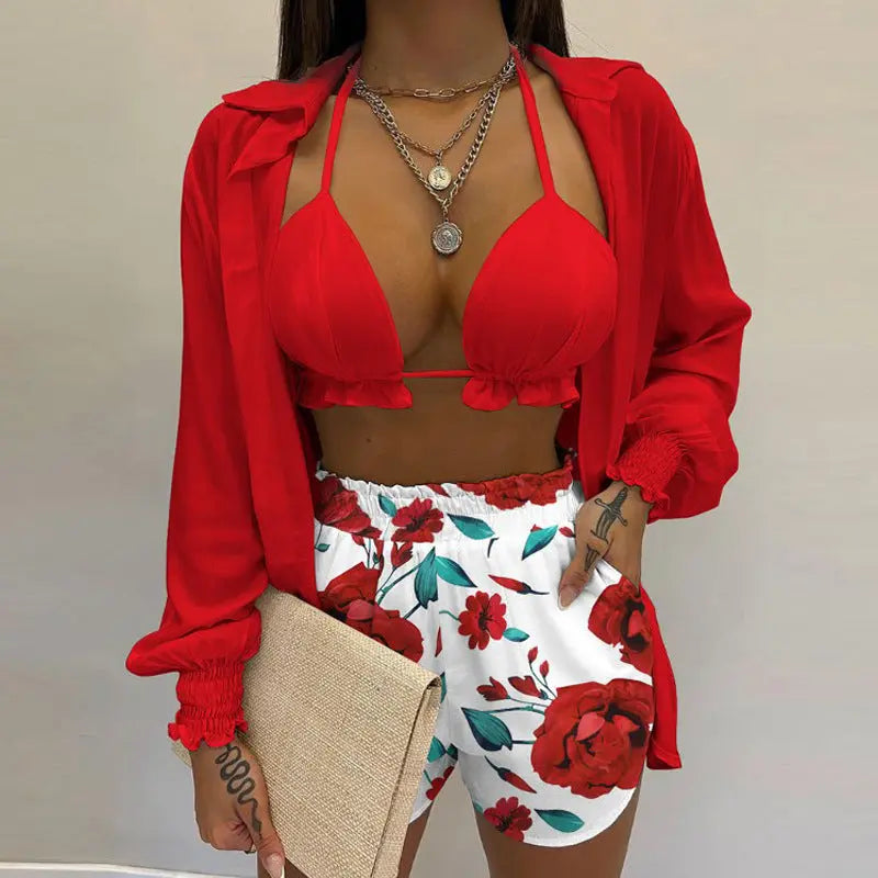 Stylish 3-piece summer outfit for the beach and pool - TropenGlow