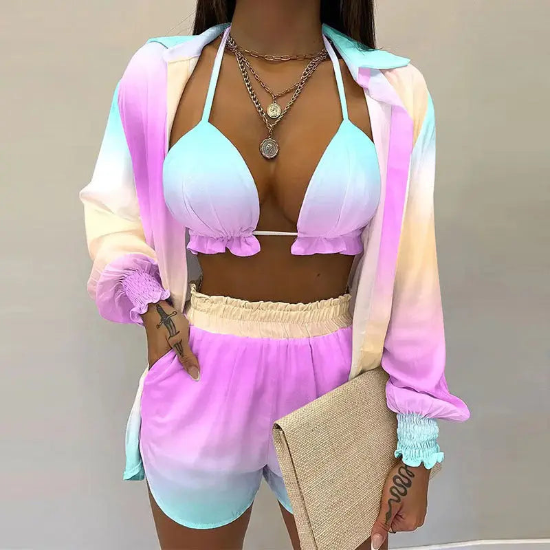Stylish 3-piece summer outfit for the beach and pool - TropenGlow