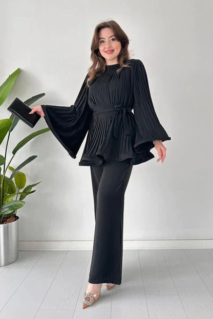 Ladies Pleated Clothing Set – Selene
