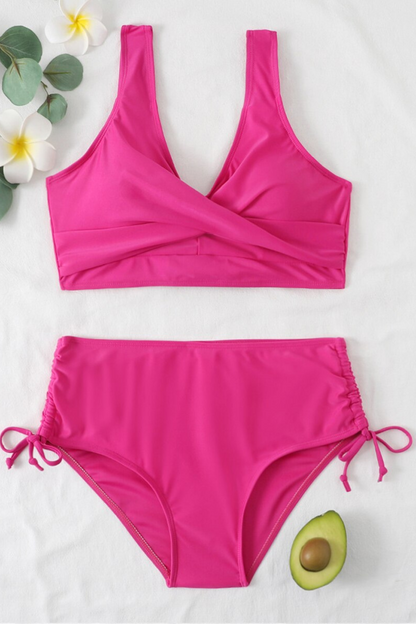 Colourful bikini with drawstring and twist detail – Zaraï