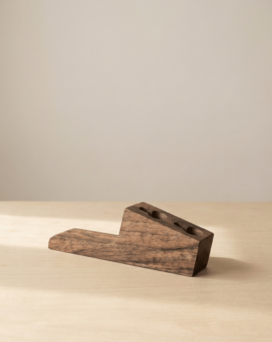 Wooden Coat Hooks Set of 4 – Minimalist Wall Hooks for Hall & Bath 4