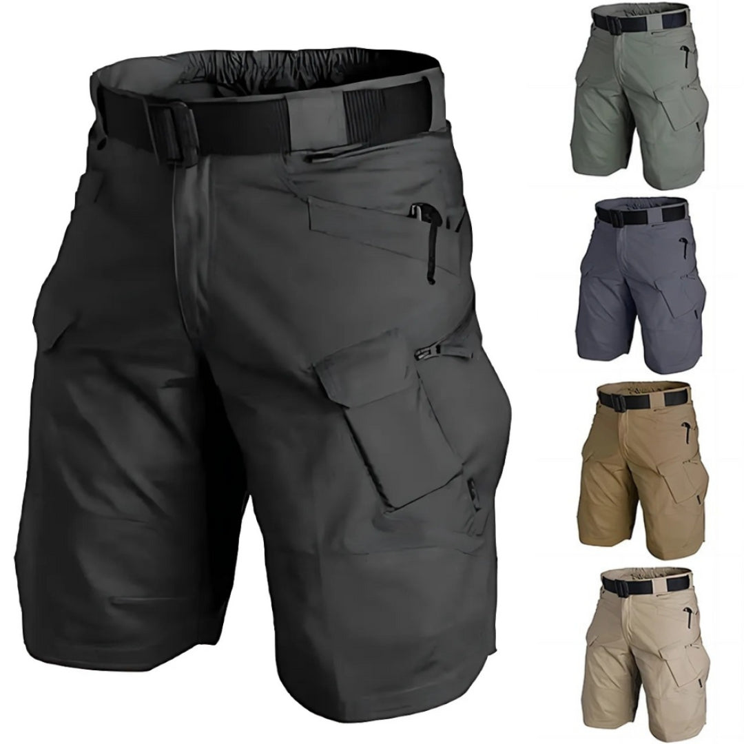 Men's cargo shorts with 7 pockets & free belt – Taro