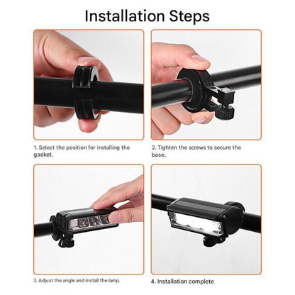 Super bright 180° bicycle light with integrated battery – Luminor