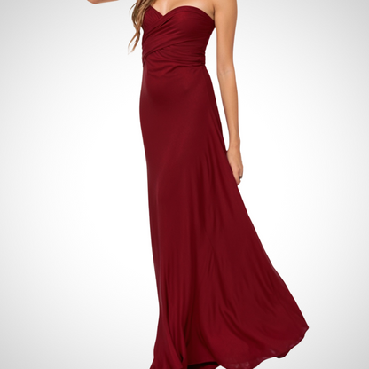 Elegant wrap maxi dress with a feminine fit – Celine