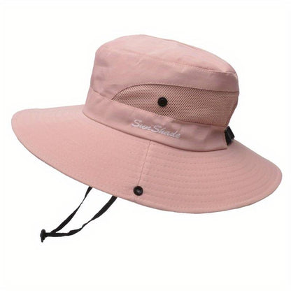 Stylish women's UV protection sun hat with a wide brim – Livia
