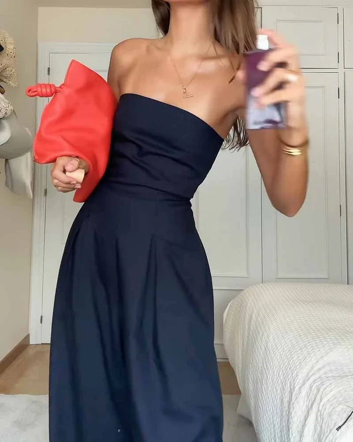 Strapless & Stylish Women's Jumpsuit for Every Occasion – Elina