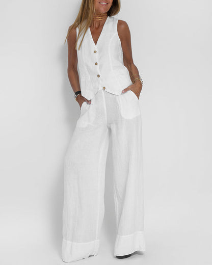 Ladies' summer set with top and shorts – Esmee