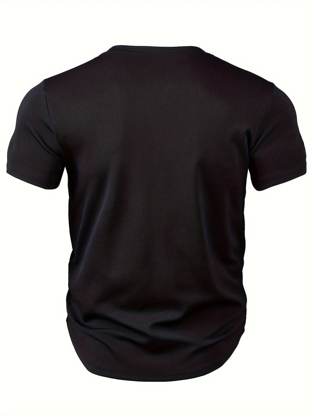 Men's T-shirt with deep V-neck and textured fabric – Rafael