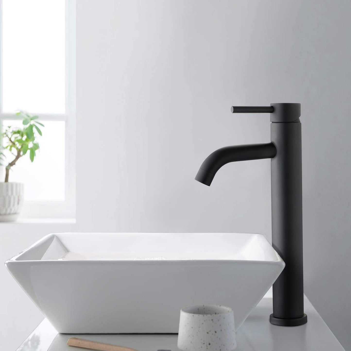 Matte Black Cold Water Basin Tap – Noira