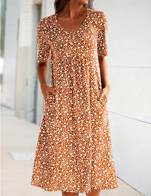 Stylish Floral Print Dress - Eva | The Perfect Light Summer Dress!